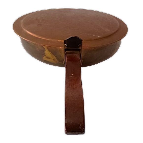 Vintage Silent Butler Table Sweeper Crumb Catcher Holland Copper Brass Wooden - Picture 15 of 16